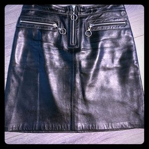 Michael Kors mini leather skirt